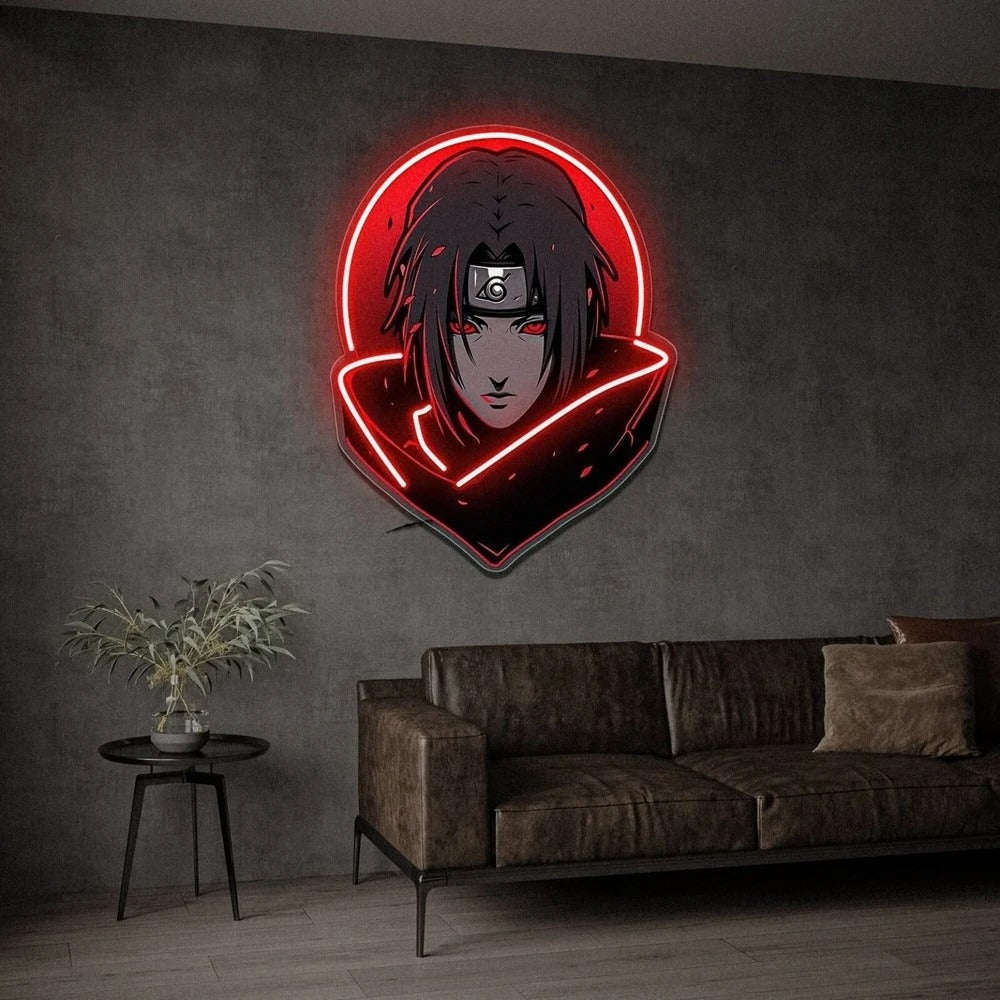 Néon LED Itachi Uchiha – Décoration Naruto