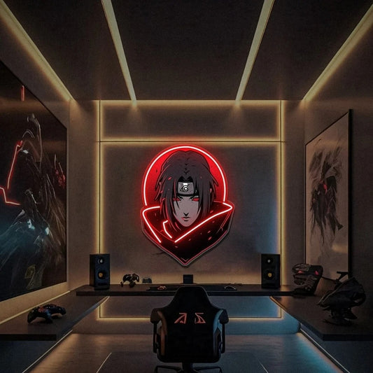 Néon LED Itachi Uchiha – Décoration Naruto