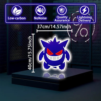 Néon LED Ectoplasma – Décoration Pokemon